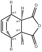 (3aS)-3aα,4,5,6,7,7aα-ヘキサヒドロ-4β,7β-エテノイソベンゾフラン-1,3-ジオン 化学構造式