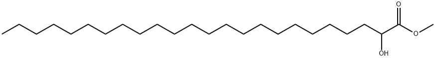 2-ヒドロキシテトラコサン酸メチル 化学構造式