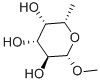 メチル β-L-フコピラノシド 化学構造式