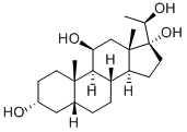 3Α,11Β,17Α,20Β-四羟基-5Β-孕烷 结构式
