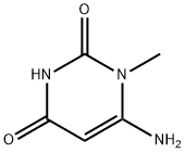 6-氨基-1-甲基脲嘧啶 结构式
