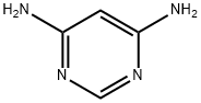 ピリミジン-4,6-ジアミン 化学構造式