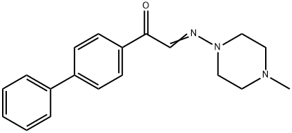 α-[(4-Methyl-1-piperazinyl)imino]-4'-phenylacetophenone Structure