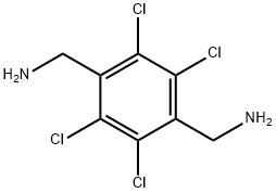 2,3,5,6-tetrachloro-p-xylene-alpha,alpha'-diamine  Struktur