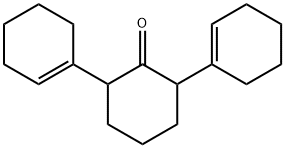 2,6-bis(1-cyclohexen-1-yl)cyclohexan-1-one  Struktur