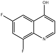 6,8-二氟-4-羟基喹啉 结构式