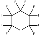2,2,3,3,4,4,5,5,6,6-デカフルオロテトラヒドロ-2H-チオピラン 化学構造式