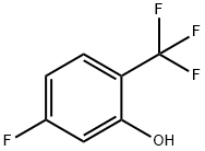 5-フルオロ-2-(トリフルオロメチル)フェノール 化学構造式