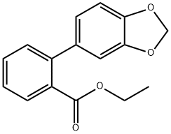 2-BENZO[1,3]DIOXOL-5-YL-BENZOIC ACID ETHYL ESTER 结构式