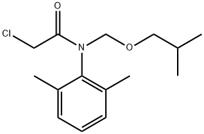 2-クロロ-2',6'-ジメチル-N-イソブトキシメチルアセトアニリド 化学構造式