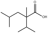 2,4-dimethyl-2-isopropylpentanoic acid 化学構造式