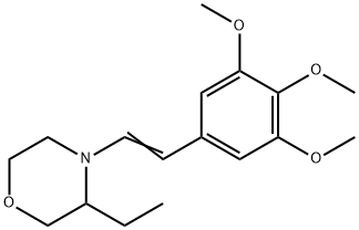 3-Ethyl-4-(3,4,5-trimethoxycinnamoyl)morpholine Struktur