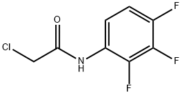 N1-(2,3,4-TRIFLUOROPHENYL)-2-CHLOROACETAMIDE 化学構造式