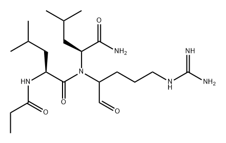 PROPIONYL-LEU-LEU-ARG-AL HEMISULFATE Structure