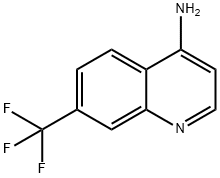 4-アミノ-7-(トリフルオロメチル)キノリン 化学構造式