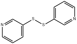 1,2-ジ(ピリジン-3-イル)ジスルファン 化学構造式