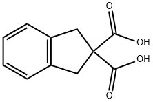 茚满-2,2-二羧酸,2437-08-3,结构式