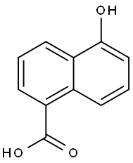 5-羟基-1-萘甲酸 结构式