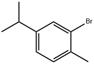 2-ブロモ-4-イソプロピル-1-メチルベンゼン 化学構造式