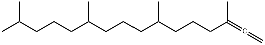 3,7,11,15-テトラメチル-1,2-ヘキサデカジエン 化学構造式