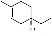 (1S)-1-イソプロピル-4-メチル-3-シクロヘキセン-1-オール 化学構造式