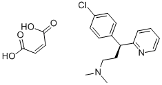S-(+)-马来酸氯苯那敏,2438-32-6,结构式