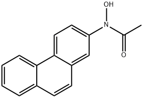 N-Hydroxy-2-(acetylamino)phenanthrene 结构式