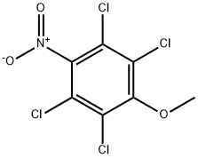2,3,5,6-テトラクロロ-4-ニトロアニソール 化学構造式