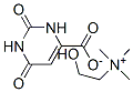 choline 1,2,3,6-tetrahydro-2,6-dioxopyrimidine-4-carboxylate  Struktur