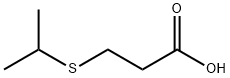 3-(isopropylthio)propanoic acid,24383-50-4,结构式