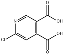 6-クロロピリジン-3,4-ジカルボン酸 化学構造式