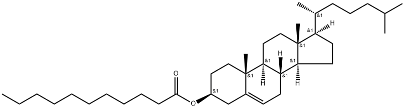 ウンデカン酸コレステリル 化学構造式