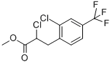 METHYL 2-CHLORO-3-[2-CHLORO-4-(TRIFLUOROMETHYL)PHENYL]PROPANOATE 化学構造式