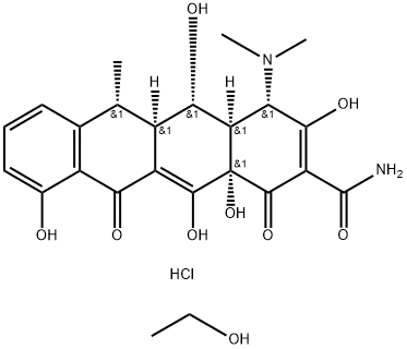 盐酸强力霉素, 24390-14-5, 结构式