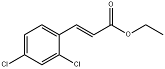 2,4-ジクロロけい皮酸エチル 化学構造式