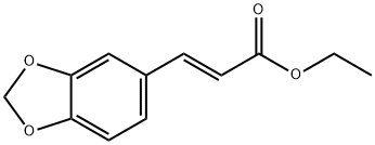 (E)-3-(3,4-メチレンジオキシフェニル)プロペン酸エチル 化学構造式