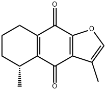 (R)-5,6,7,8-Tetrahydro-3,5-dimethylnaphtho[2,3-b]furan-4,9-dione Struktur