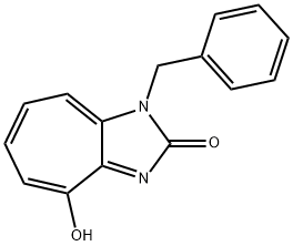 1-Benzyl-4-hydroxycycloheptimidazol-2(1H)-one 结构式
