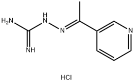 2-((E)-1-(3-pyridyl)ethylidene)-1-hydrazinecarboximidamide
hydrochloride Structure