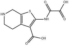 2-[(CARBOXYCARBONYL)AMINO]-4,5,6,7-TETRAHYDROTHIENO[2,3-C]PYRIDINE-3-CARBOXYLIC ACID HYDROCHLORIDE 结构式