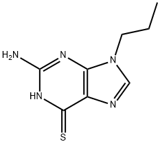 9H-Purine-6-thiol, 2-amino-9-propyl- Struktur