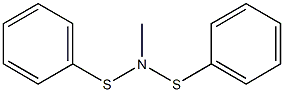 N-methyl-N-(phenylthio)benzenesulphenamide Struktur