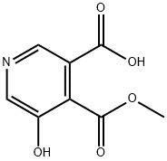 5-HYDROXYPYRIDINE-3,4-DICARBOXYLIC ACID METHYL ESTER Structure
