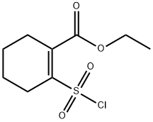 ethyl 2-(chlorosulfonyl)cyclohex-1-enecarboxylate Structure