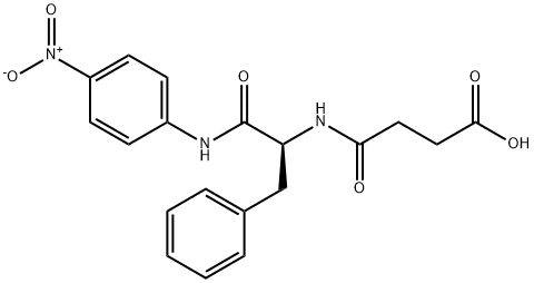 Nα-(3-カルボキシプロパノイル)-N-(4-ニトロフェニル)-L-フェニルアラニンアミド 化学構造式