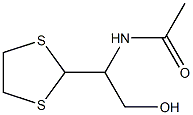 N-[1-(1,3-Dithiolan-2-yl)-2-hydroxyethyl]acetamide 结构式