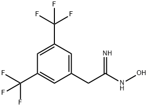 2-[3,5-bis(trifluoromethyl)phenyl]-N'-hydroxyethanimidamide Structure