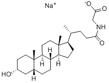 GLYCOLITHOCHOLIC ACID, SODIUM SALT Structure