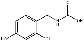 Carbamic  acid,  [(2,4-dihydroxyphenyl)methyl]-  (9CI) 化学構造式