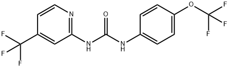 UREA, N-[4-(TRIFLUOROMETHOXY)PHENYL]-N'-[4-(TRIFLUOROMETHYL)-2-PYRIDINYL]- Struktur